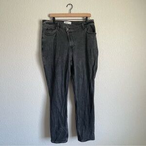 Abercrombie & Fitch Black Straight Leg Jeans